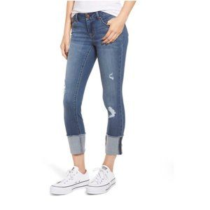 1822 Vintage Taylor Destructed RollCuff Crop Jeans
